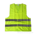 hi-vis solid knitted sleeveless summer safety vests reflective